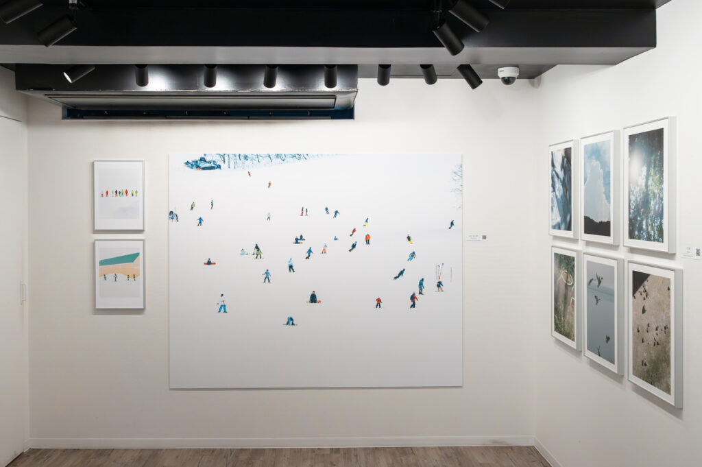 View of PLAYLIST Vol.1 photo exhibition at gallery in Ginza, Tokyo