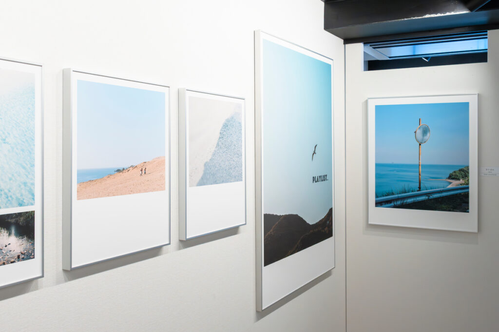 View of PLAYLIST Vol.1 photo exhibition at gallery in Ginza, Tokyo
